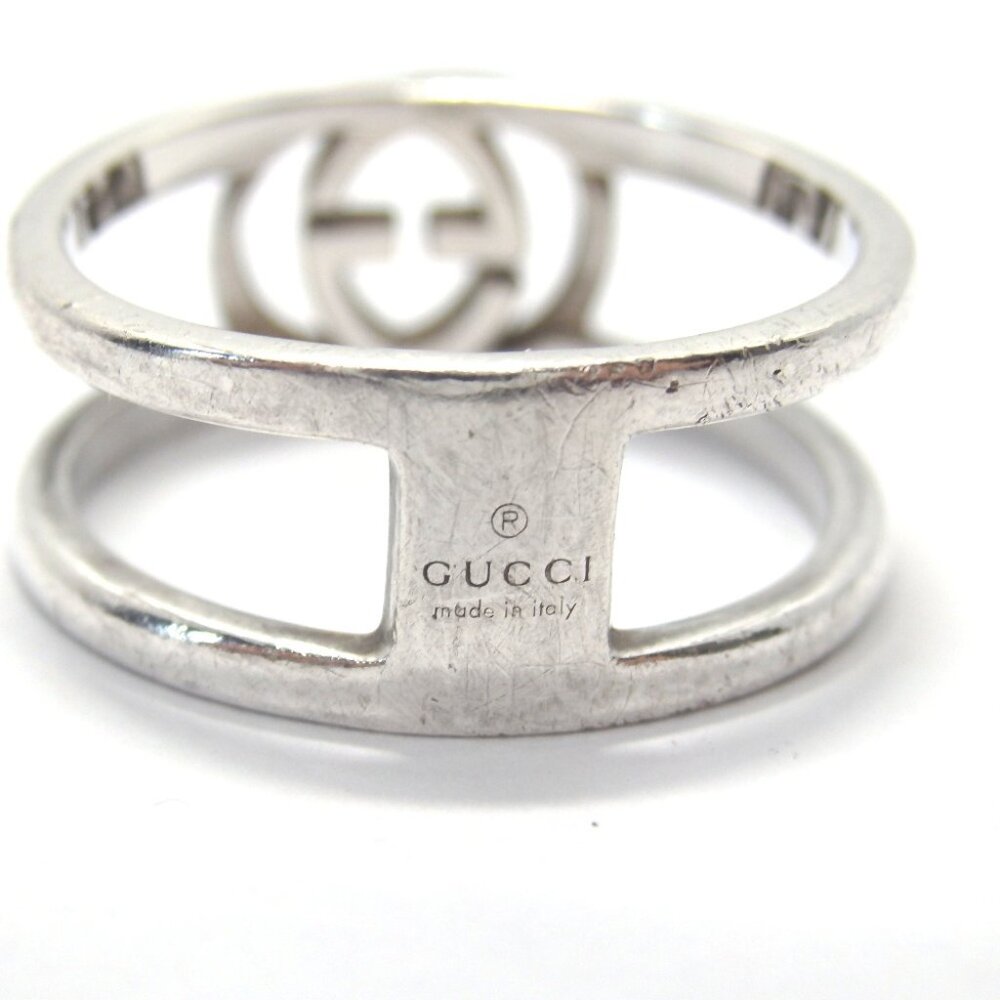 Authentic Gucci Interlocking G Ring Silver925 [Us… - image 6